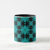 Artdeco-Blume im Retro-Stil Tasse (Zentrum)