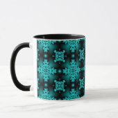Artdeco-Blume im Retro-Stil Tasse (Links)