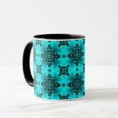 Artdeco-Blume im Retro-Stil Tasse (Vorderseite Links)