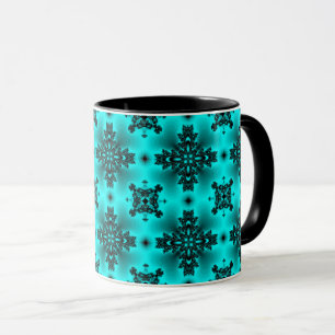 Artdeco-Blume im Retro-Stil Tasse
