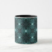 Artdeco-Blume im Retro-Stil Tasse (Zentrum)