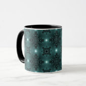 Artdeco-Blume im Retro-Stil Tasse (Vorderseite Links)