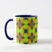 Artdeco-Blume im Retro-Stil Tasse (Links)