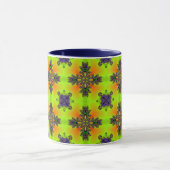 Artdeco-Blume im Retro-Stil Tasse (Zentrum)