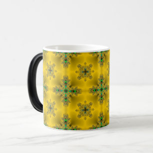 Artdeco-Blume im Retro-Stil Verwandlungstasse
