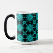 Artdeco-Blume im Retro-Stil Verwandlungstasse (Links)