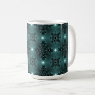 Artdeco-Blume in Retro-Style Coffee-Tasse Kaffeetasse