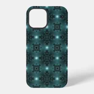 Artdeco-Blumen im Retro-Stil iPhone 12 Pro Hülle