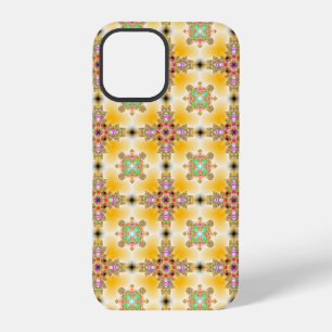Artdeco-Blumen im Retro-Stil iPhone 12 Pro Hülle