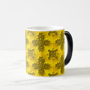 Artdeco-Blumen im Retro-Stil Verwandlungstasse