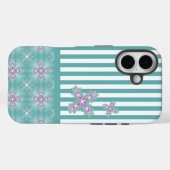 Artdeco Blumen in der Retro Art Case-Mate iPhone Hülle (Rückseite (Horizontal))