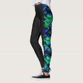 Artdeco Flammen im Rainbow-Stil Leggings (Links)