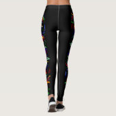 Artdeco Flammen im Rainbow-Stil Leggings (Rückseite)