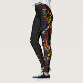 Artdeco Flammen im Rainbow-Stil Leggings (Links)