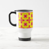 Artdeco Flowers in Retro Style Reisebecher (Links)