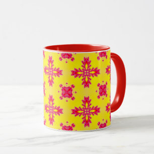 Artdeco Flowers in Retro Style Tasse