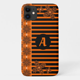 Artdeco Flowers in Retro Style with monogram Case-Mate iPhone Hülle