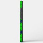 Artdeco im Retrolook grün und blau Case-Mate iPhone Hülle (Rückseite / Links)