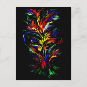 Artdeco in Regenbogen Style Postkarte