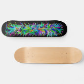 Artdeco in Regenbogen Style Skateboard (Horizontal)