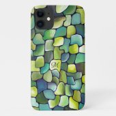 Artdeco Muster Abstrakt Zeitgenössisch Mit Monogra Case-Mate iPhone Hülle (Rückseite)