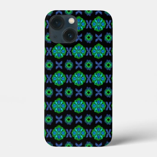 Artdeco Tulip-Blume im Retro-Stil Case-Mate iPhone Hülle (Rückseite)