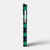 Artdeco Tulip-Blume im Retro-Stil Case-Mate iPhone Hülle (Rückseite / Links)