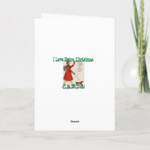 ArtDecoLadysChristmas-Grußkarte Feiertagskarte (Rückseite)