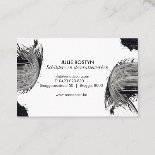 ARTDESIGN VISITENKARTE (Rückseite)