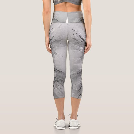 Arte Abstracto Colorido Capri Leggings (Rückseite)