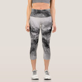 Arte Abstracto Colorido Capri Leggings (Vorderseite)
