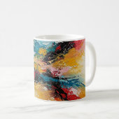 Arte Abstracto Colorido Kaffeetasse (VorderseiteRechts)