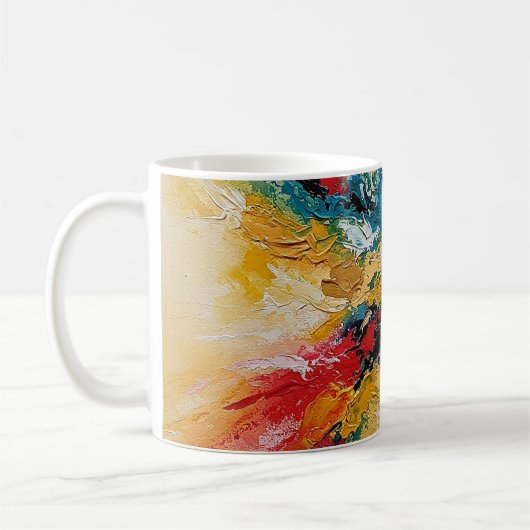 Arte Abstracto Colorido Kaffeetasse (Links)