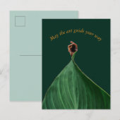 Arte Botânica "May the art guide your way" Postkarte (Vorne/Hinten)