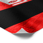 Arte Camisa Flamengo (Romário) 1996 Poster (Ecke)