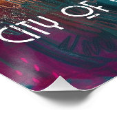 Arte Colorido de Ámsterdam en Estilo Contemporáneo Poster (Ecke)