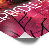 Arte Colorido de Atenas en Estilo Contemporáneo Poster (Ecke)