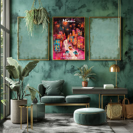 Arte Contemporáneo de Miami – Ciudad Mágica Poster