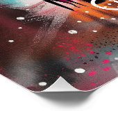 Arte Contemporáneo París en colores vibrantes. Poster (Ecke)