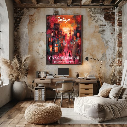 Arte Contemporáneo Tokio: La Ciudad Sol Naciente Poster