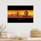 ARTE CYBORG, WÜSTE HYPERION, SCIENCE FICTION Scifi Poster (Küche)