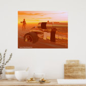 ARTE CYBORG, WÜSTE HYPERION, SCIENCE FICTION Scifi Poster (Küche)