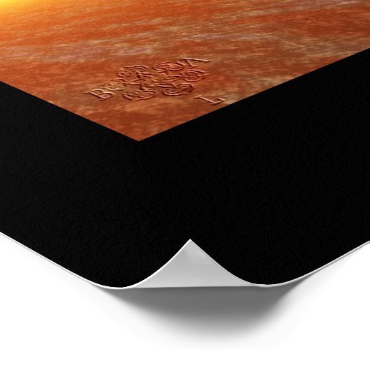 ARTE CYBORG, WÜSTE HYPERION, SCIENCE FICTION Scifi Poster (Ecke)