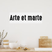 Arte et Marte Poster (Küche)