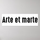 Arte et Marte Poster (Vorne)