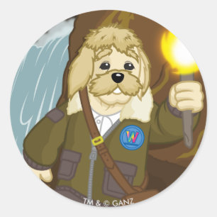 Arte Fact geht es zu erkunden Runder Aufkleber