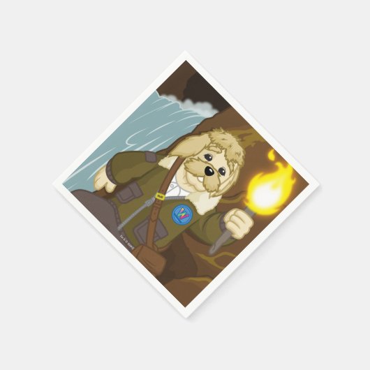 Arte Fact geht es zu erkunden Serviette (Ecke)