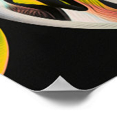 Arte Moderno Abstracto "Fusión Vibrante": Poster (Ecke)