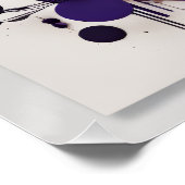 Arte Nocturno Abstracto Silencio Natural Poster (Ecke)