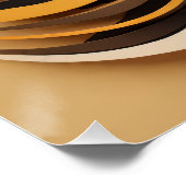 Arte Solar Abstracto Energía Natural Poster (Ecke)